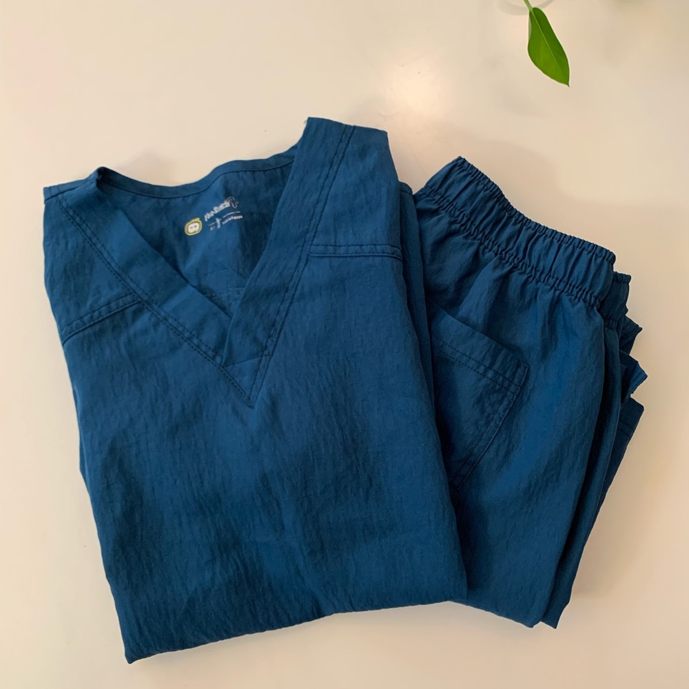 Four Stretch Blue Scrubs